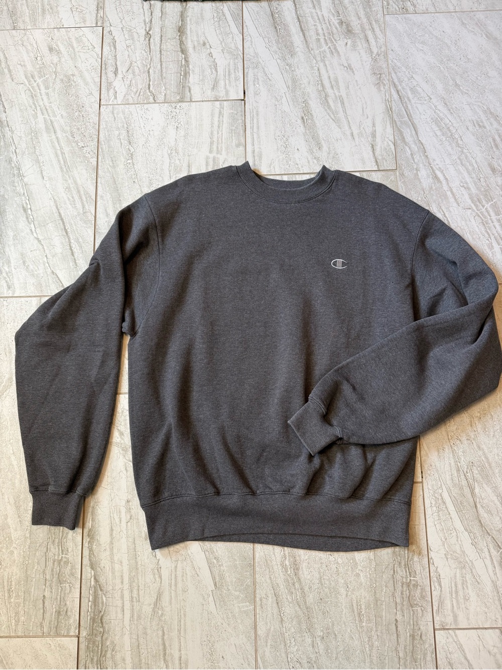 Champion Men's Crewneck Sweatshirt - Dark Charcoal
